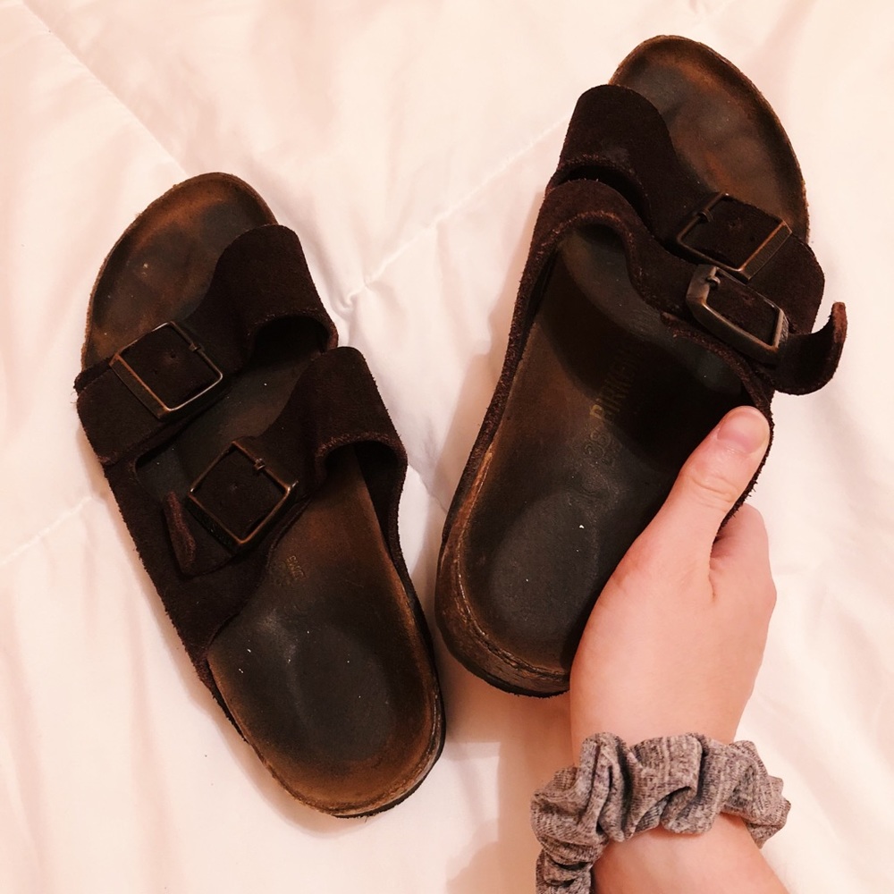 Brown Suede Birkenstocks